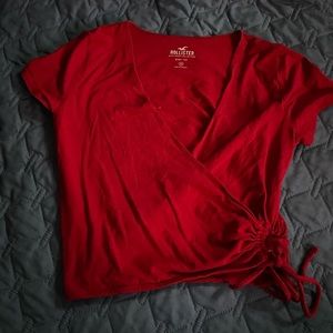 Hollister “Baby Tee” V Neck Crop Top